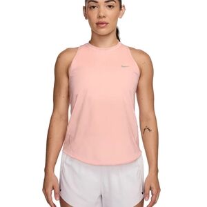 Nike Swift Running Dri Fit Tank Top With Vented Razor Back & Reflective Strips